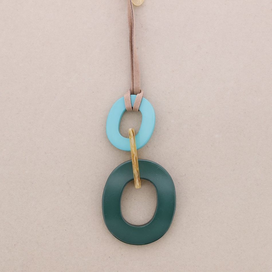 COLLAR LARGO COLGANTE ESLABONES