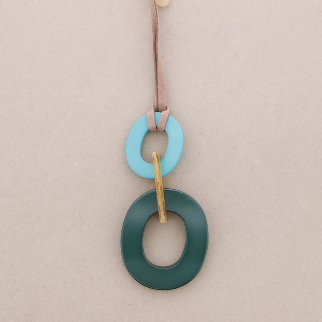 COLLAR LARGO COLGANTE ESLABONES