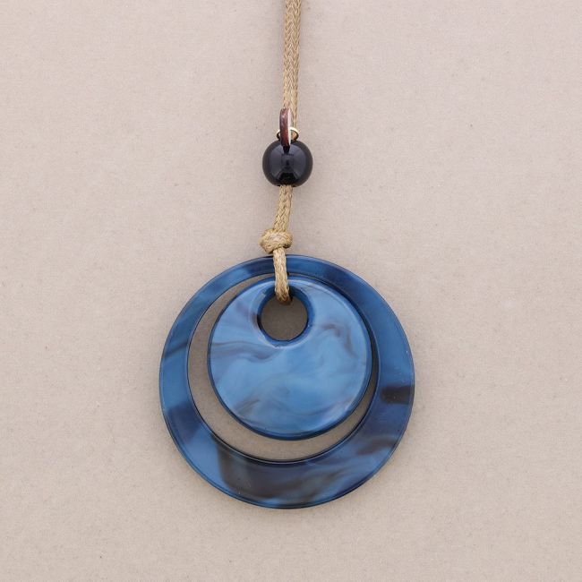 COLLAR LARGO COLGANTES RESINA