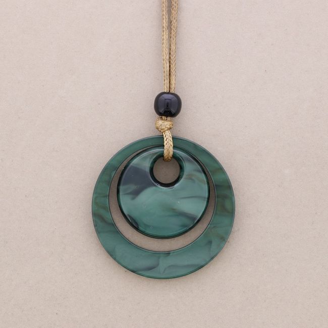COLLAR LARGO COLGANTES RESINA