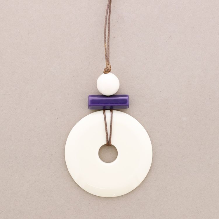 COLLAR LARGO COLGANTES CUENTAS RESINA 2