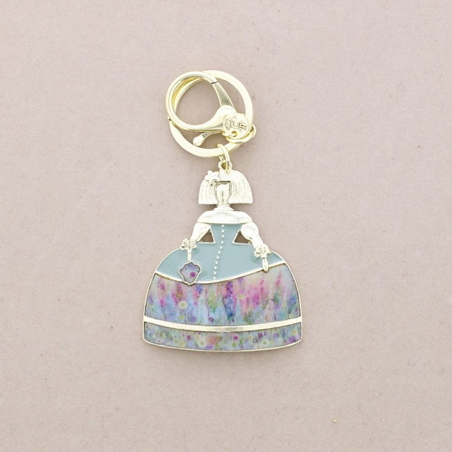 LLAVERO MENINA METAL ESMALTE