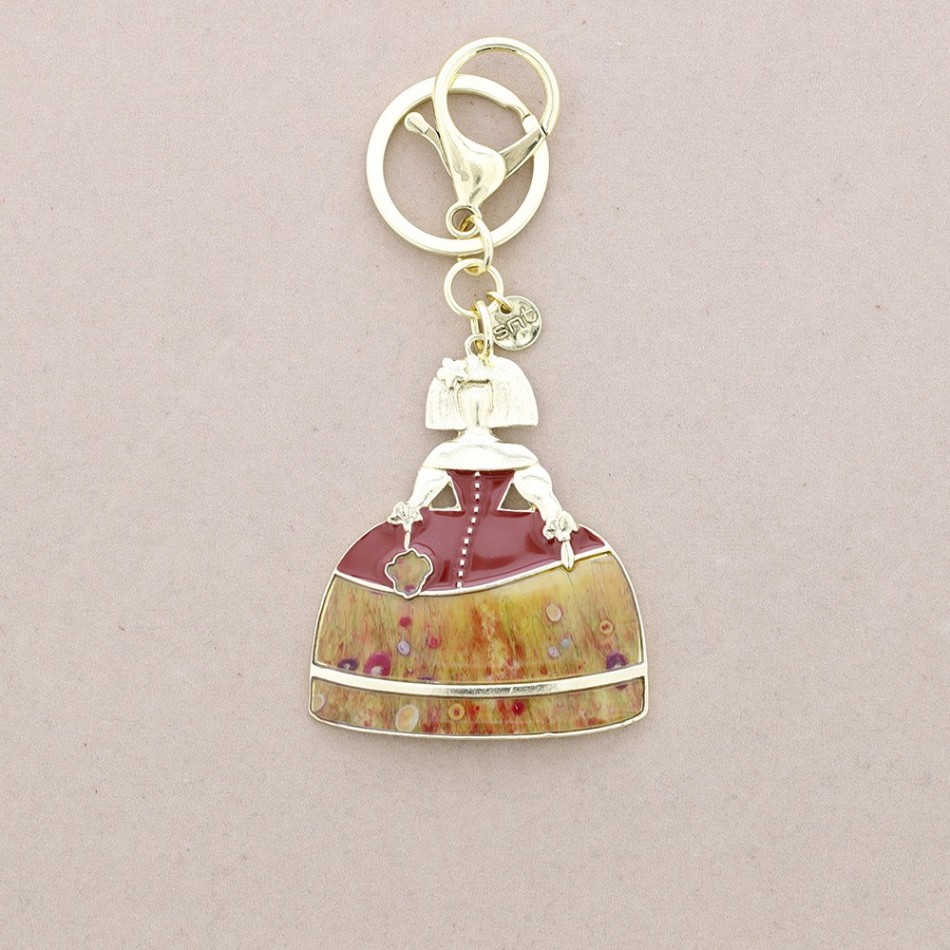 ENAMEL METAL MENINA KEYCHAIN