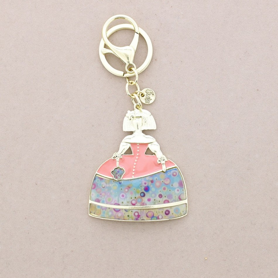 ENAMEL METAL MENINA KEYCHAIN