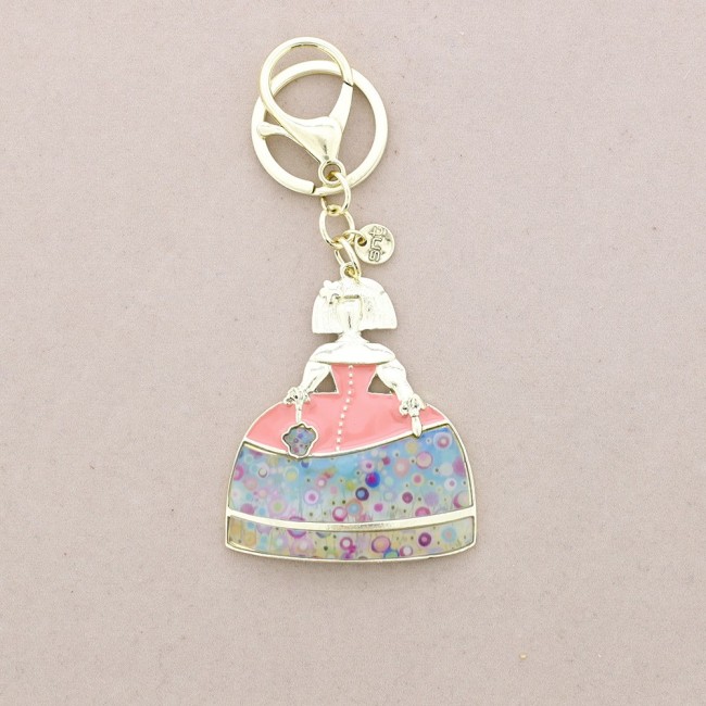 LLAVERO MENINA METAL ESMALTE