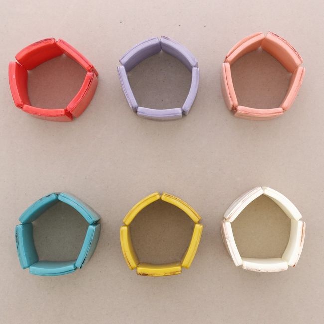RESIN BEAD ELASTIC BRACELET