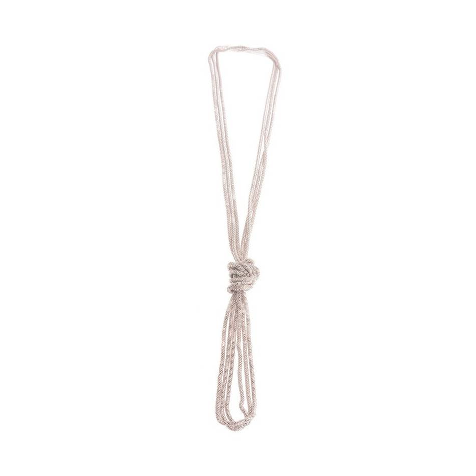 LONG TRIPLE METAL COLOR NECKLACE