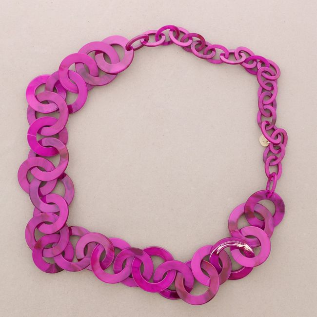 COLLAR LARGO ESLABONES RESINA