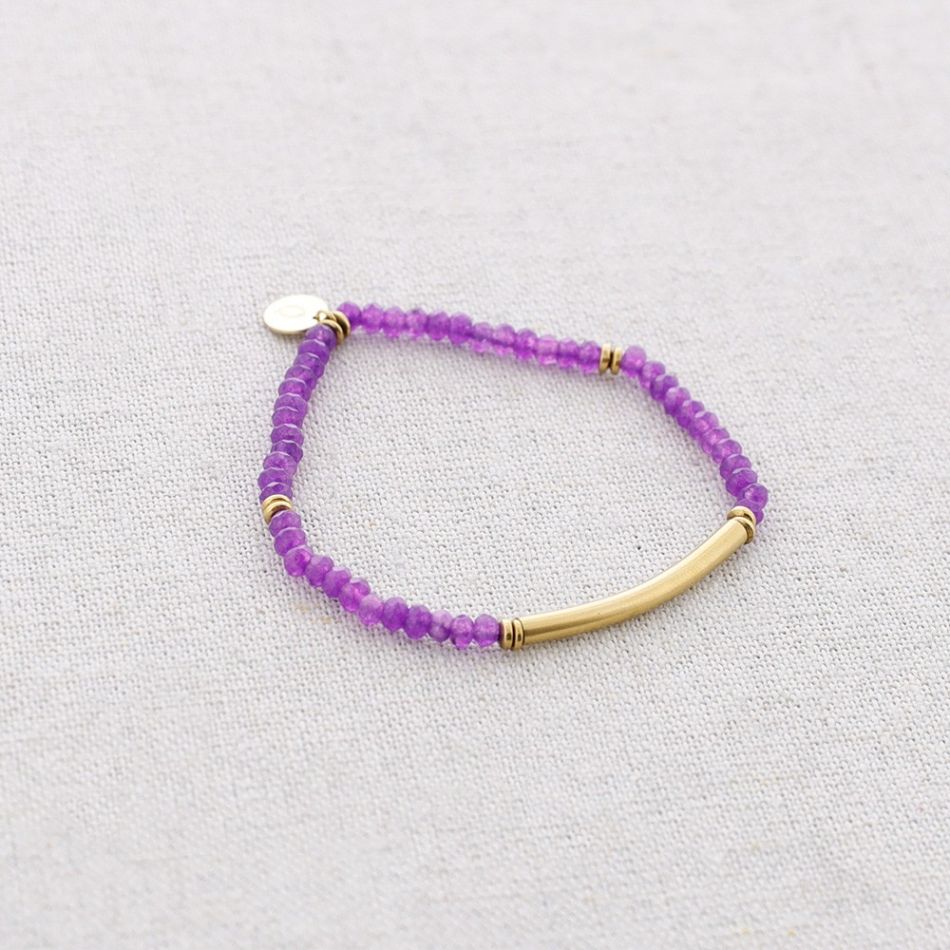 PULSERA ELÁSTICAS ACERO PIEDRAS
