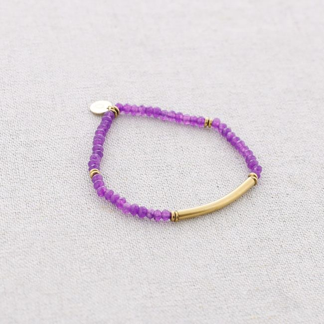 PULSERA ELÁSTICAS ACERO PIEDRAS