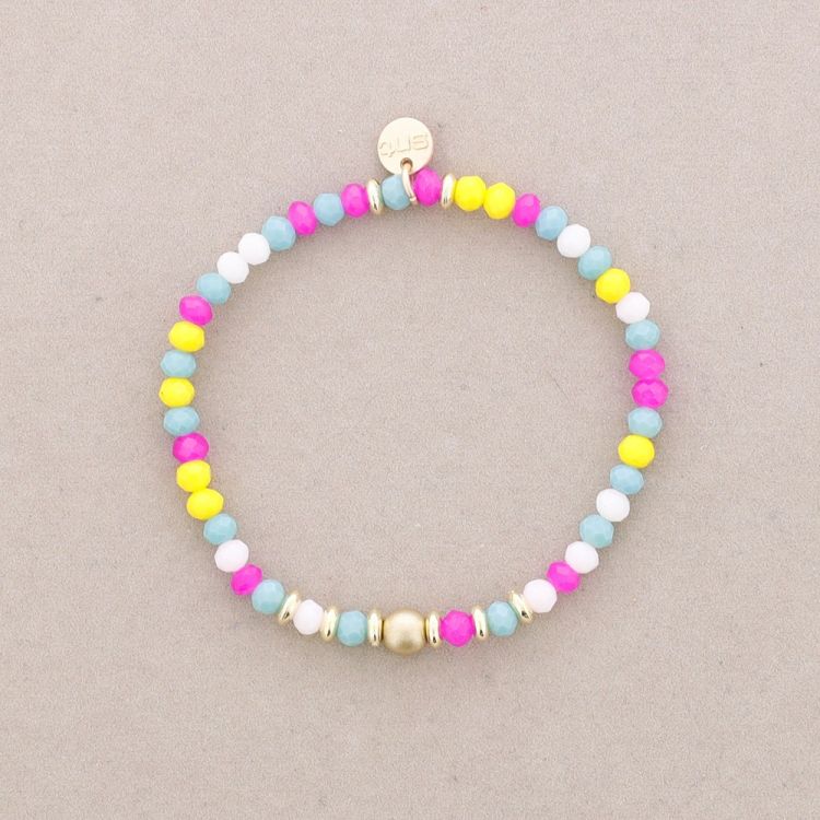 PULSERA ELÁSTICAS CRISTALES FACETADOS 4MM