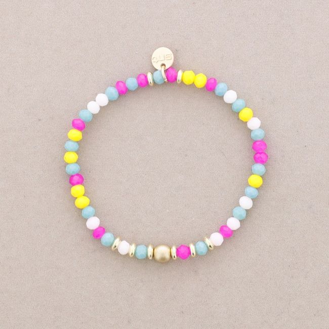 PULSERA ELÁSTICAS CRISTALES FACETADOS 4MM