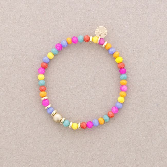 4MM FACETED CRYSTALS ELASTIC BRACELET
