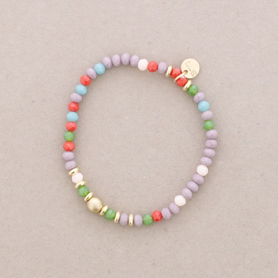 PULSERA ELÁSTICAS CRISTALES FACETADOS 4MM