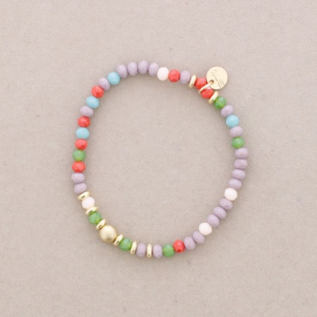 PULSERA ELÁSTICAS CRISTALES FACETADOS 4MM