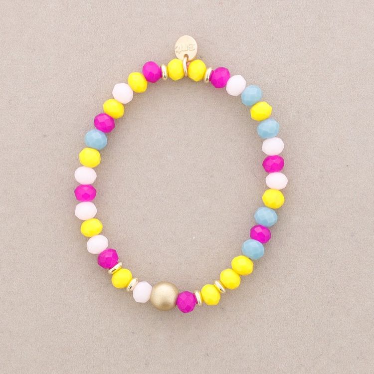 PULSERA ELÁSTICAS CRISTALES FACETADOS 6MM