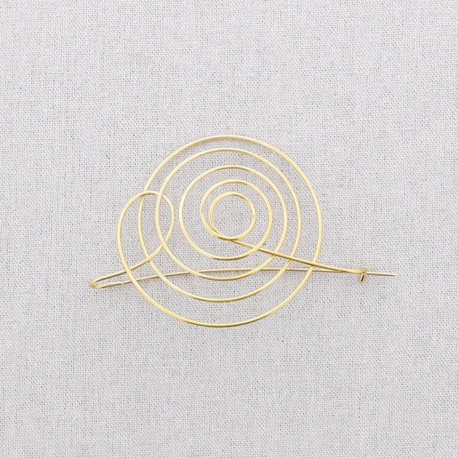 BROCHE ACERO ESPIRALES