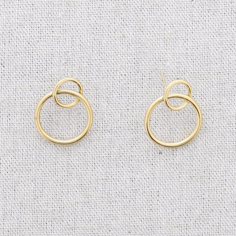 PENDIENTES ACERO DOBLE ARO