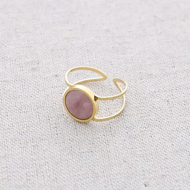 ANILLO ACERO PIEDRA