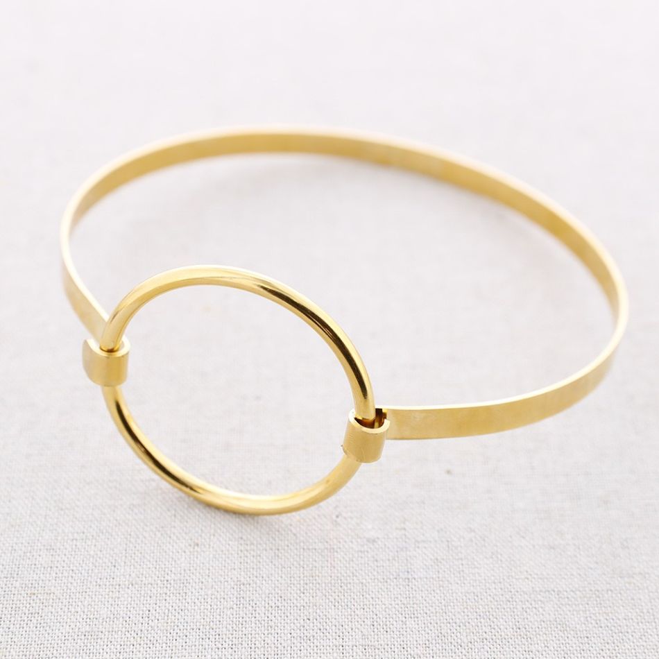 CHOKER ACERO CÍRCULO