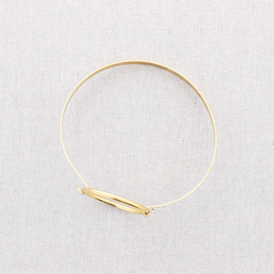 CHOKER ACERO CÍRCULO