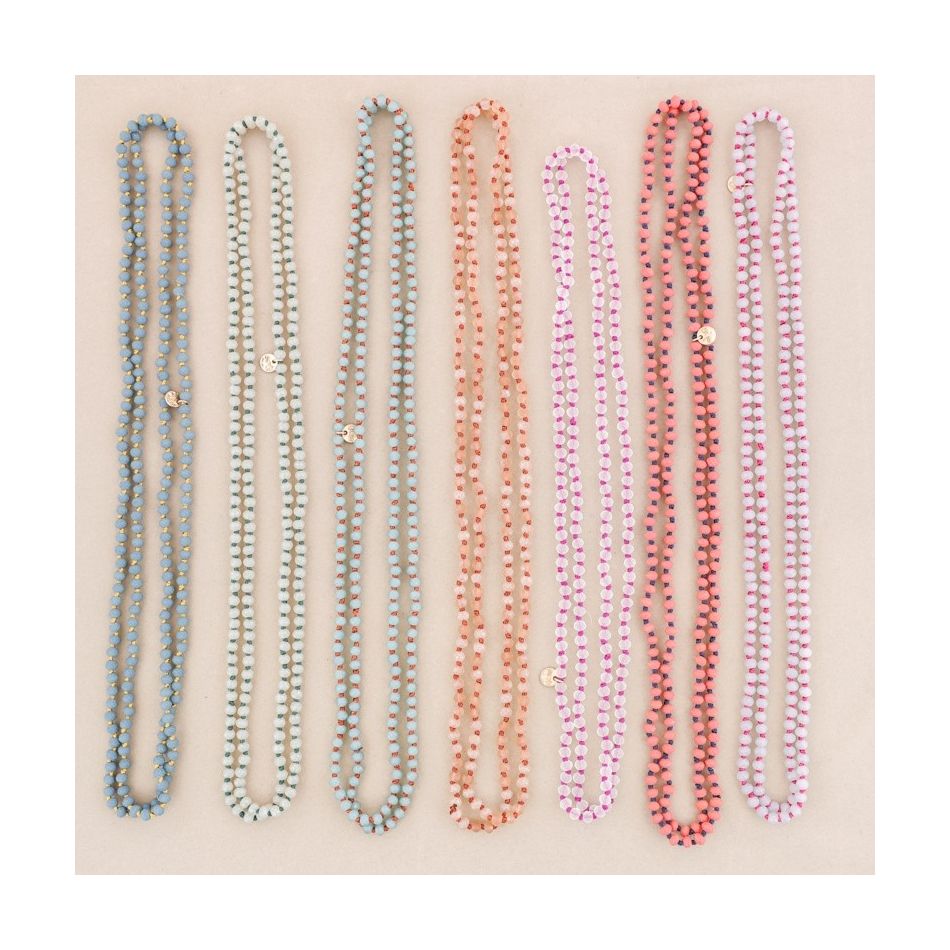 COLLAR LARGO BOLAS CRISTAL 1.5Mx6MM