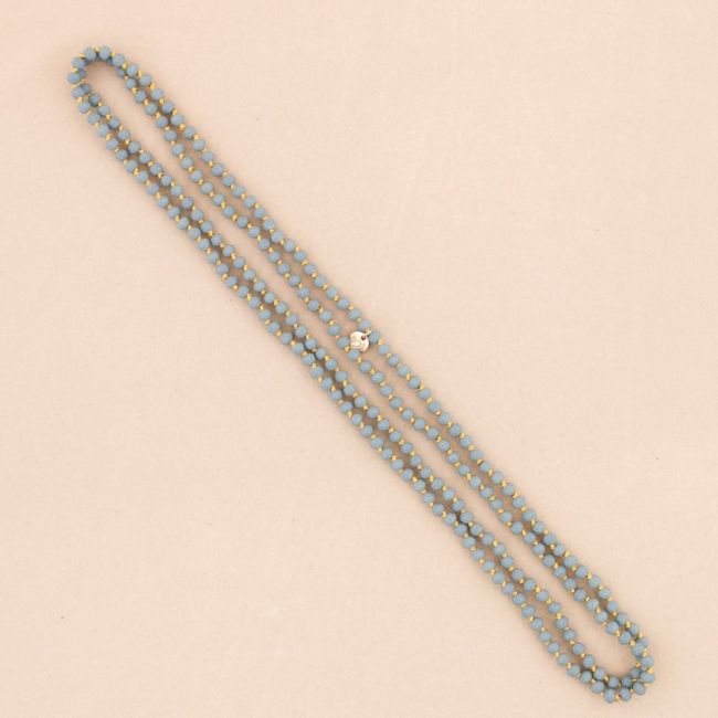 COLLAR LARGO BOLAS CRISTAL 1.5Mx6MM