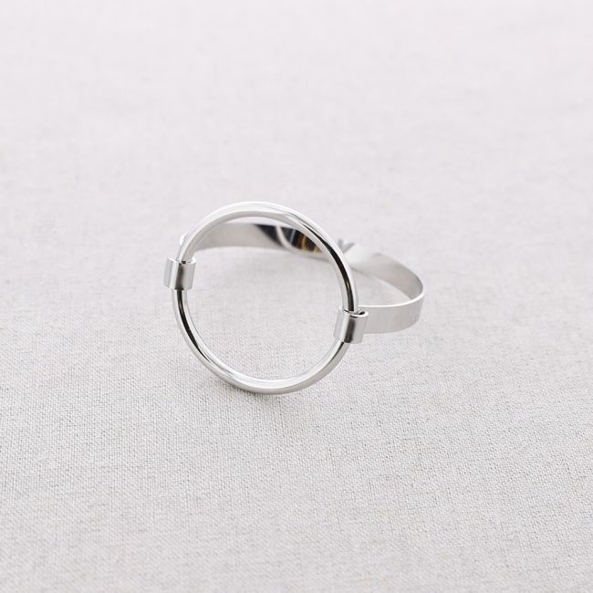 PULSERA ACERO CÍRCULO