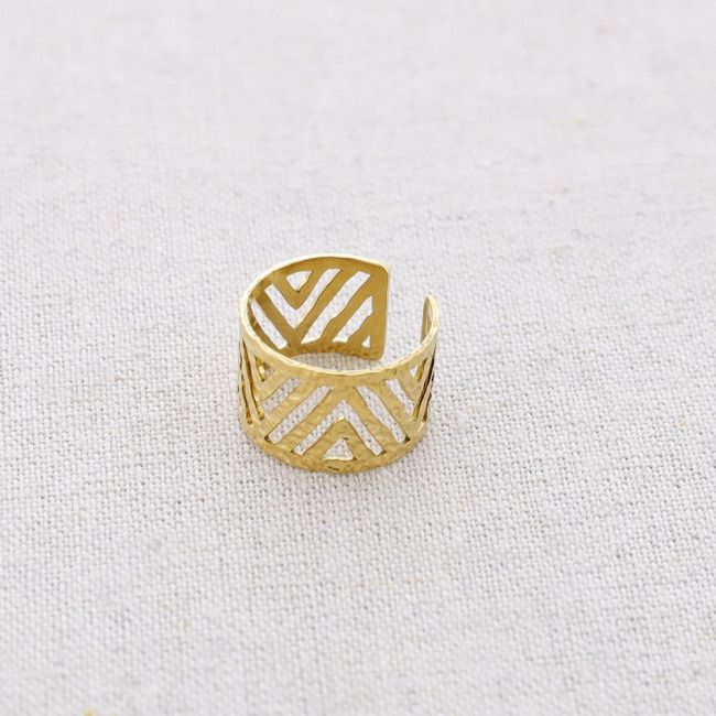 ANILLO ACERO CALADO AJUSTABLE
