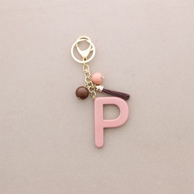 KEYCHAIN PENDANT INITIAL LETTER PRESINA