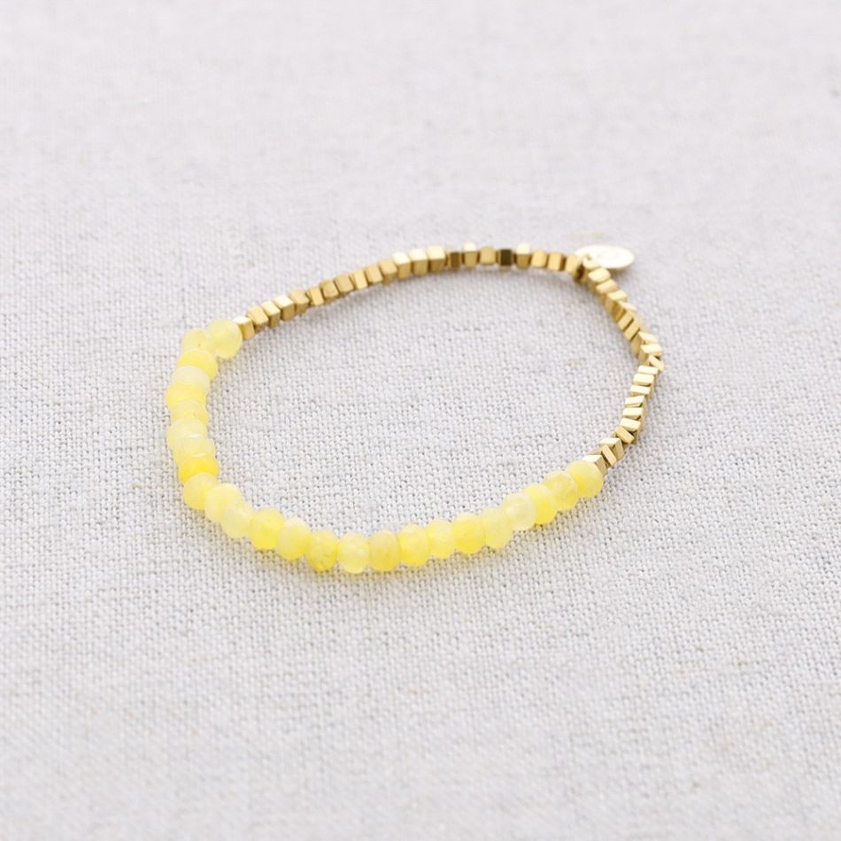STEEL ELASTIC BRACELET WITH STONES