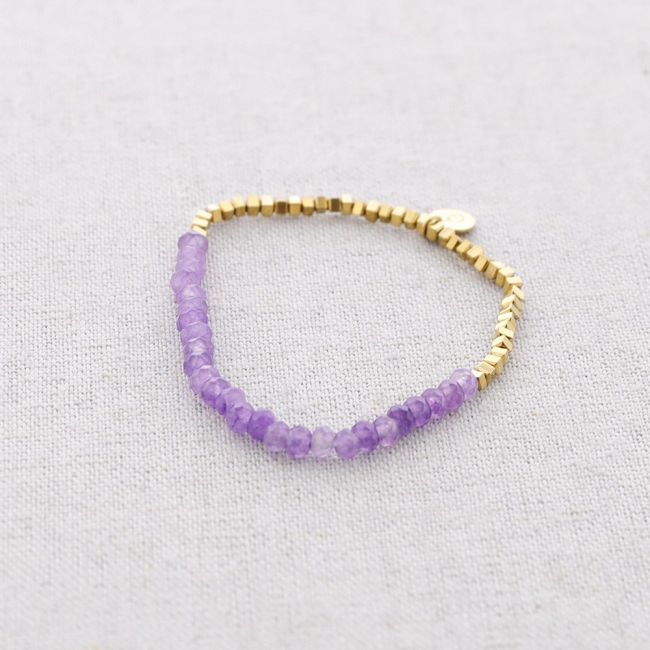 PULSERA ELÁSTICA ACERO PIEDRAS