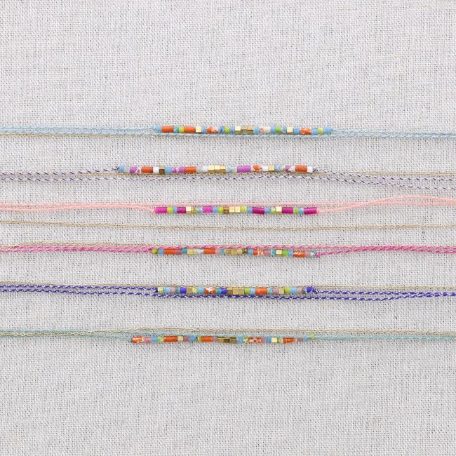 STEEL WIRE STONES NECKLACE