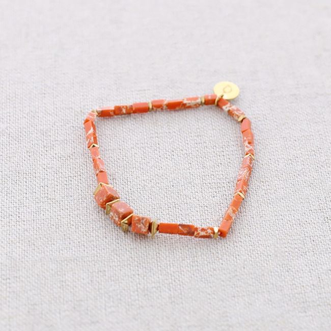 STEEL ELASTIC BRACELET WITH STONES