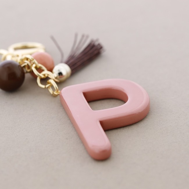 KEYCHAIN PENDANT INITIAL LETTER PRESINA