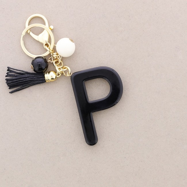 KEYCHAIN PENDANT INITIAL LETTER PRESINA
