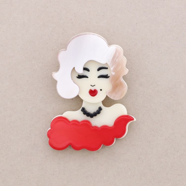 BROCHE MARILYN RESINA