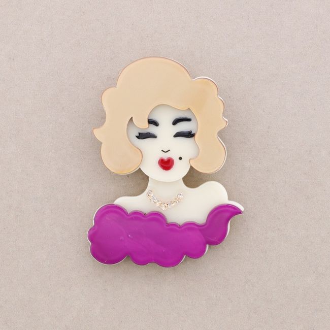 MARILYN RESIN BROOCH