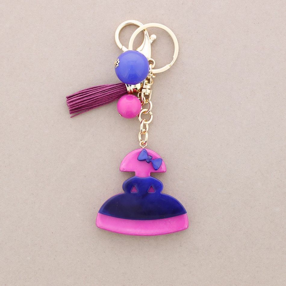 MENINA DOUBLE LAYER RESIN KEYCHAIN