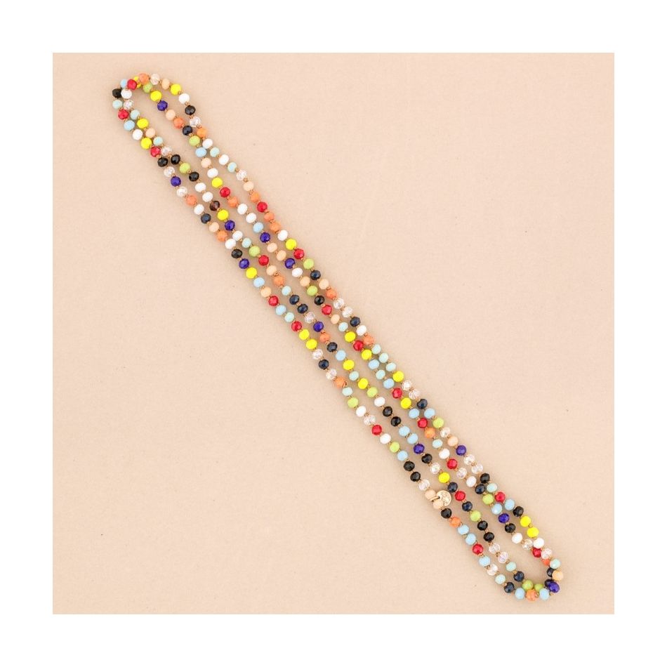 LONG NECKLACE CRYSTAL BALL 1.5Mx6MM