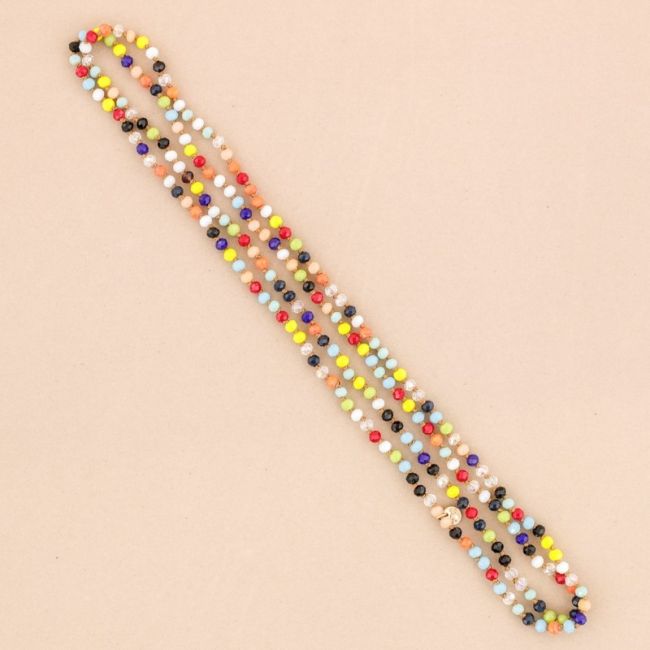 LONG NECKLACE CRYSTAL BALL 1.5Mx6MM