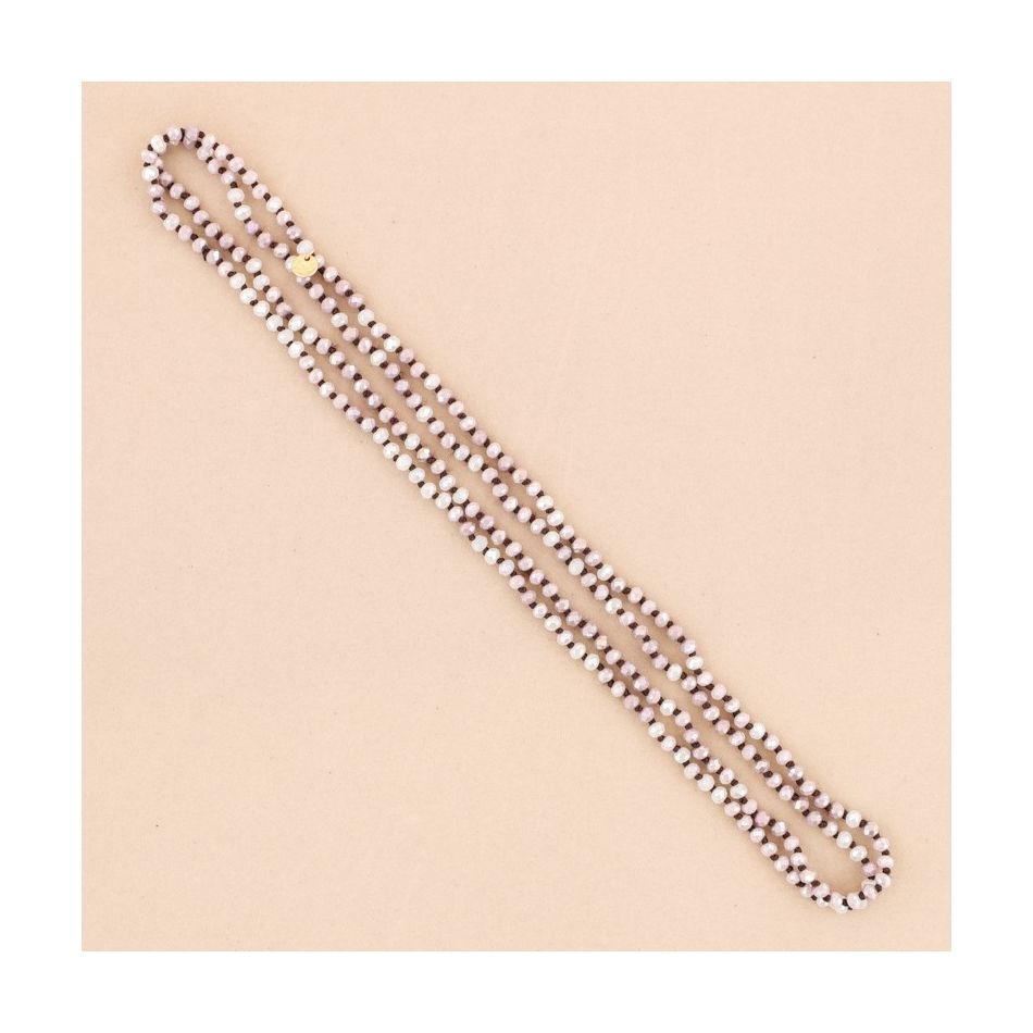 COLLAR LARGO BOLAS CRISTAL 1.5Mx6MM