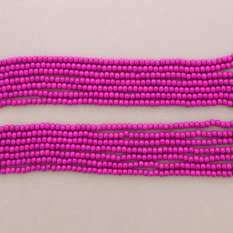 LONG NECKLACE WITH SEVEN STRIPS WOODEN BALLS