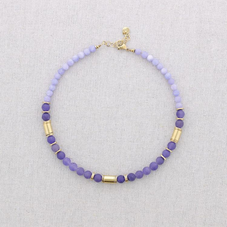 STONES STEEL NECKLACE