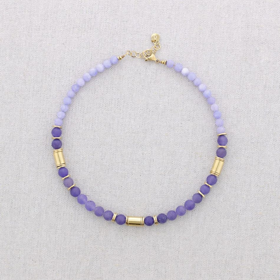 STONES STEEL NECKLACE
