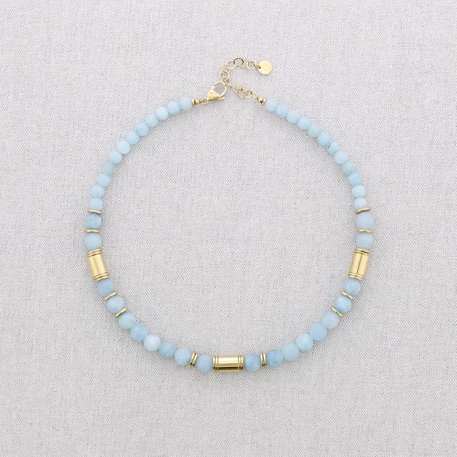 STONES STEEL NECKLACE