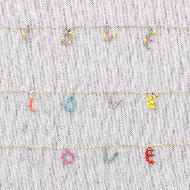 STEEL LOVE STONES NECKLACE