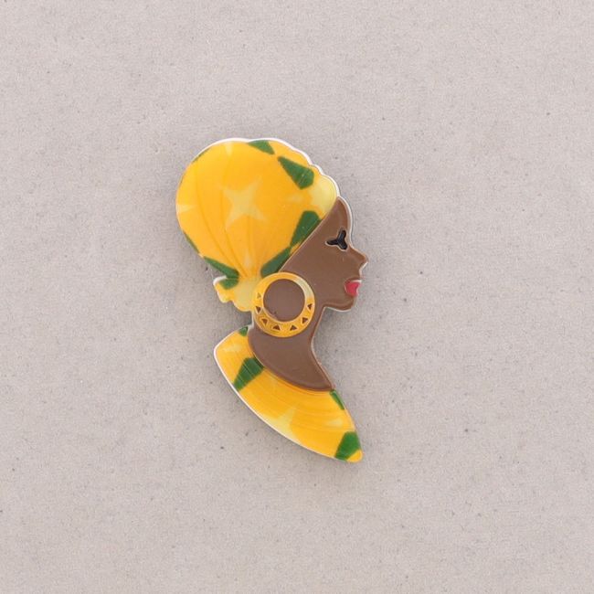 BROCHE RESINA MUJER