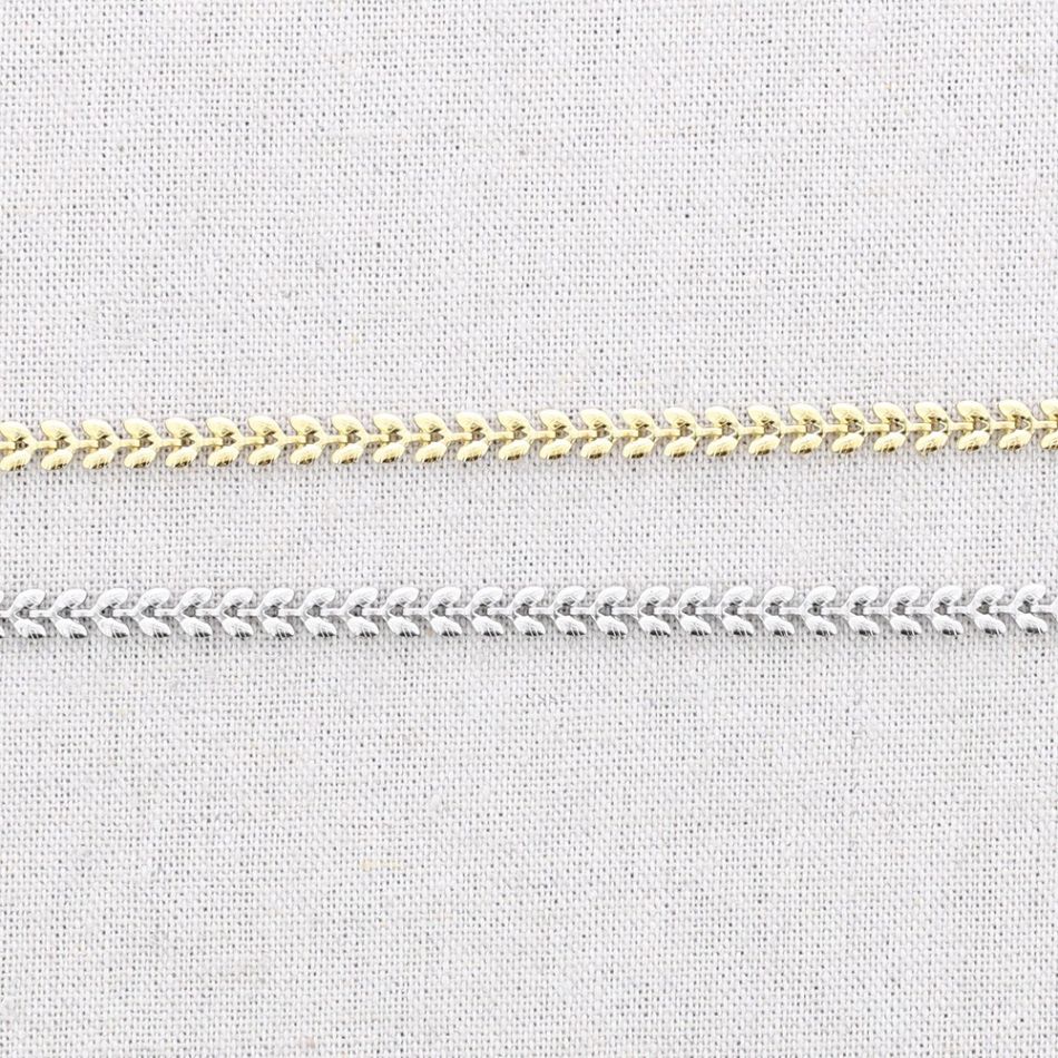 STEEL CHOKER CHAIN LITTLE LAUREL LEAVES