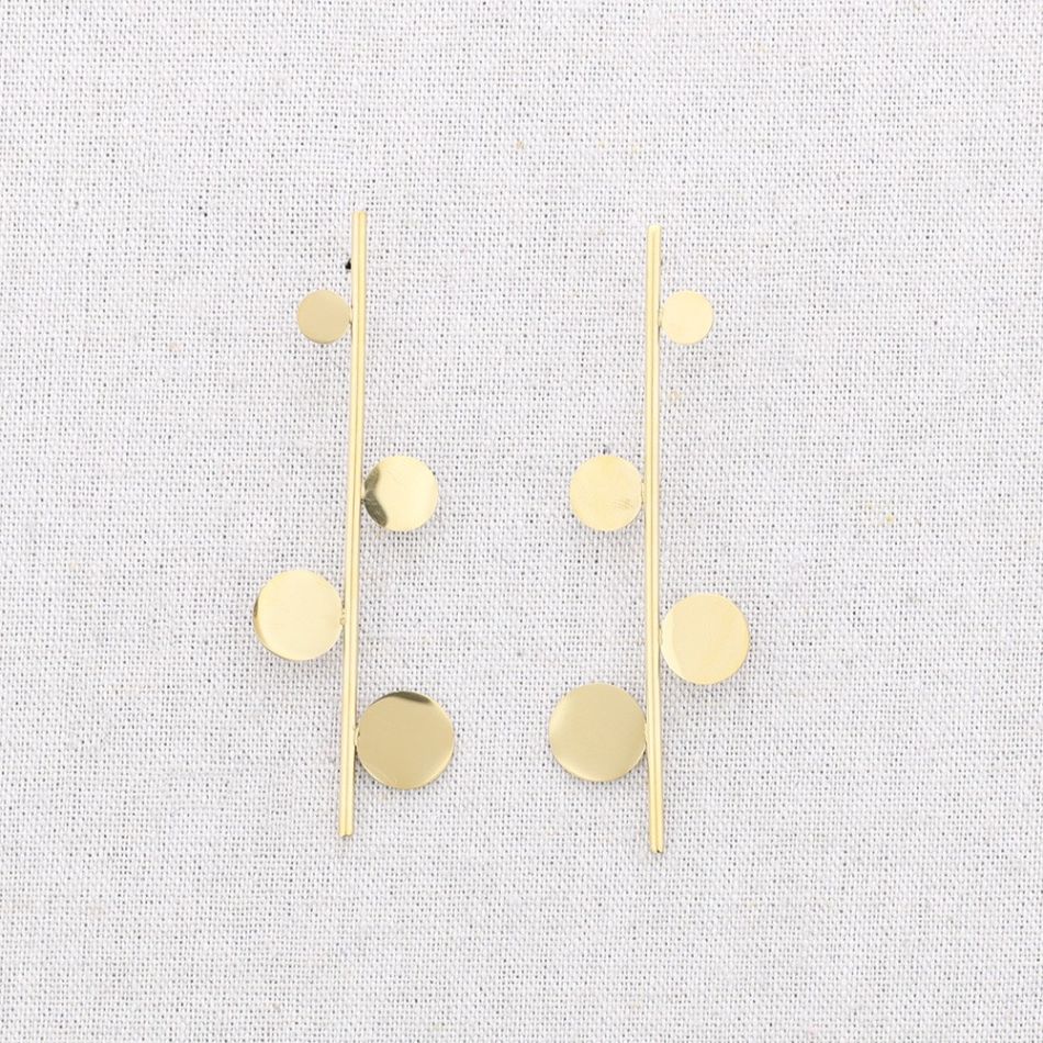 PENDIENTES ACERO RAMITA